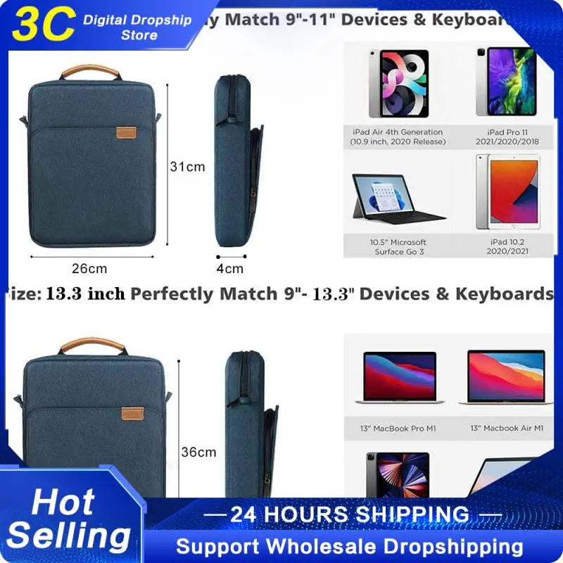 Crossbody Bag Large Capacity Polyester Tablet And E-book