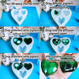 24Colors 10ml Alcohol Ink Set for AB Epoxy