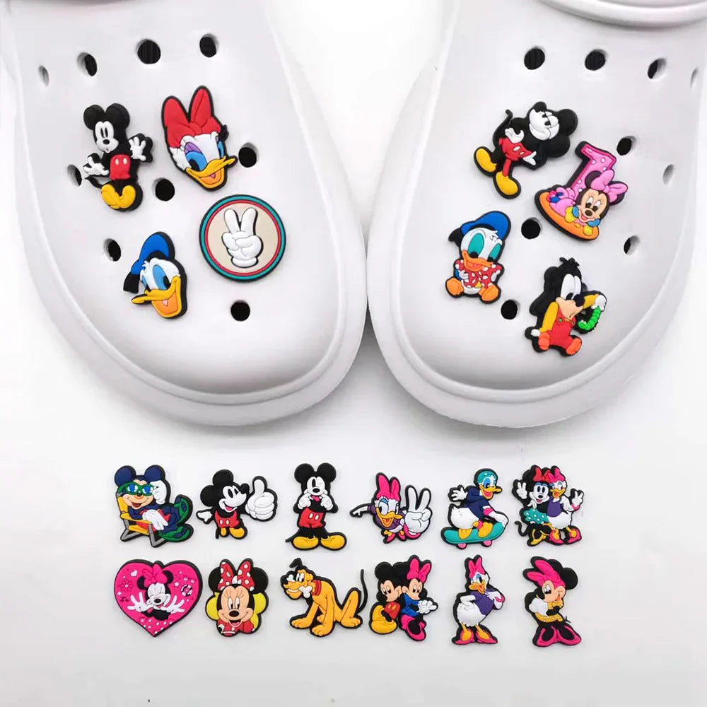 Aoger Disney Mickey Minnie Donald Shoe Charms