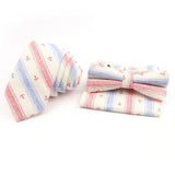 Men Linen Plant Ainmal Ties Set Pocket Handkerchief