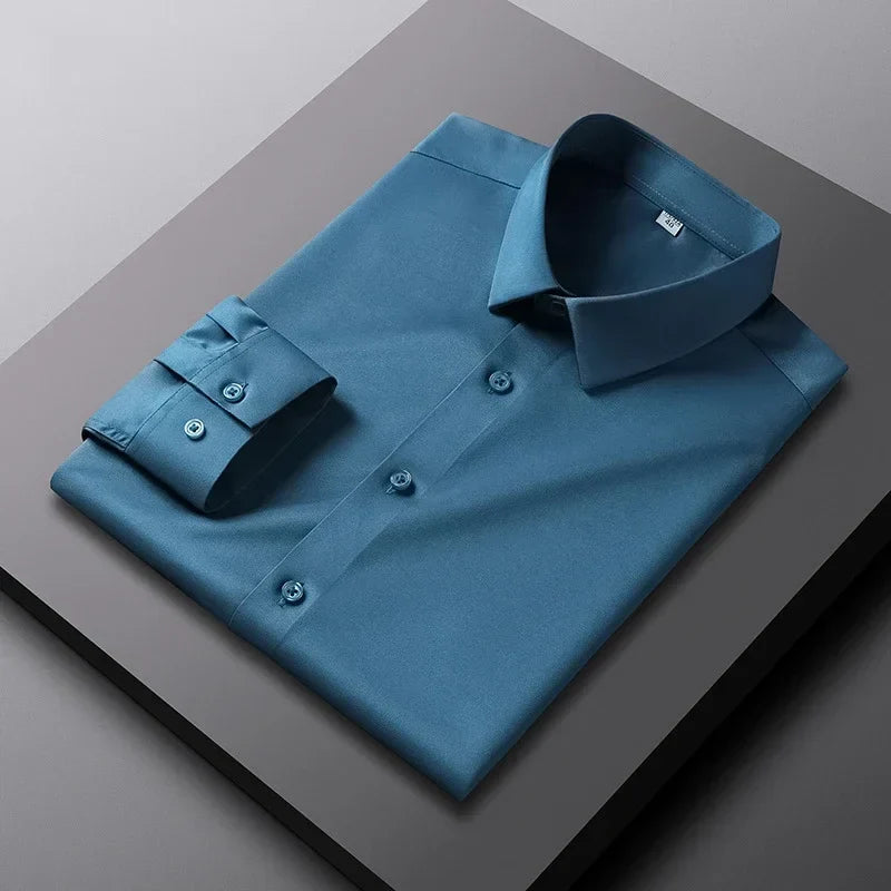 Men's Casual and Fashionable Long Sleeved Solid Color