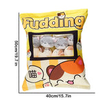 Cute Cat Snack Pillow Pudding Decorative, Stuffed Dolls