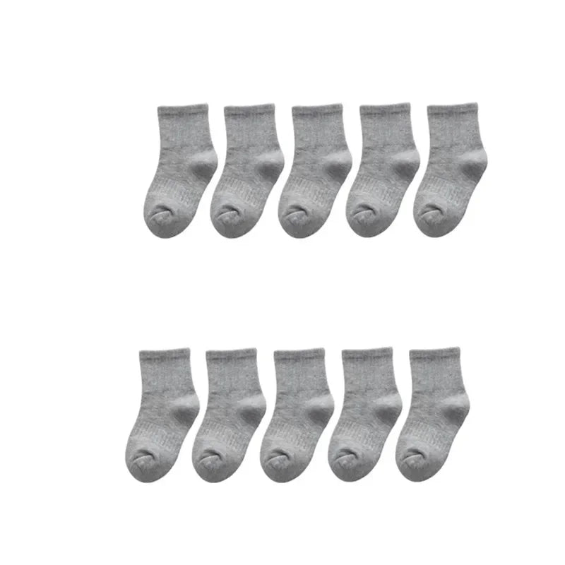 20 Pieces=10 Pairs Children Socks Spring&Autumn Cotton High