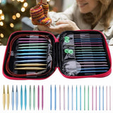Aluminum Circular Knitting Needles Set Interchangeable Crochet Hooks