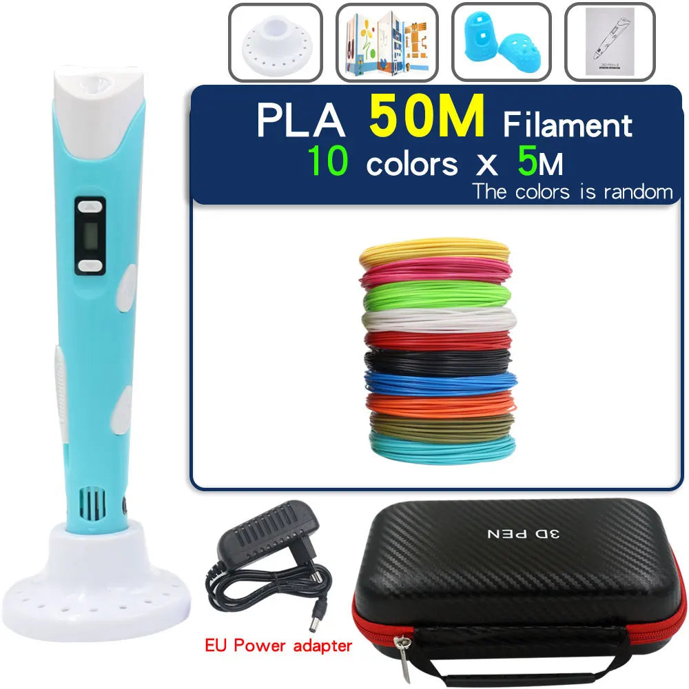 Creative 3D Printing Pen for Kids - LCD