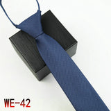 New Suit Business Zipper Tie for Man 48*7cm