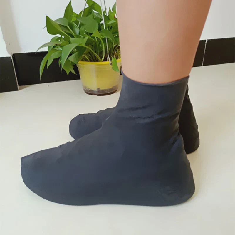 1Pair Waterproof Silicone Shoe Cover Nonslip Wearresistant Unisex