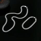 Fashion original 6MM geometric chain man 925 Sterling