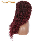 Kalyss 24 Inches Red Wig Synthetic Braids Wigs