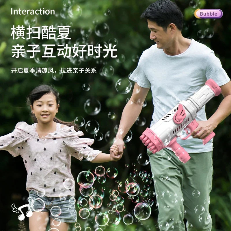 32hole Bubble Gun Rocket Automatic Soap Bubble Machine