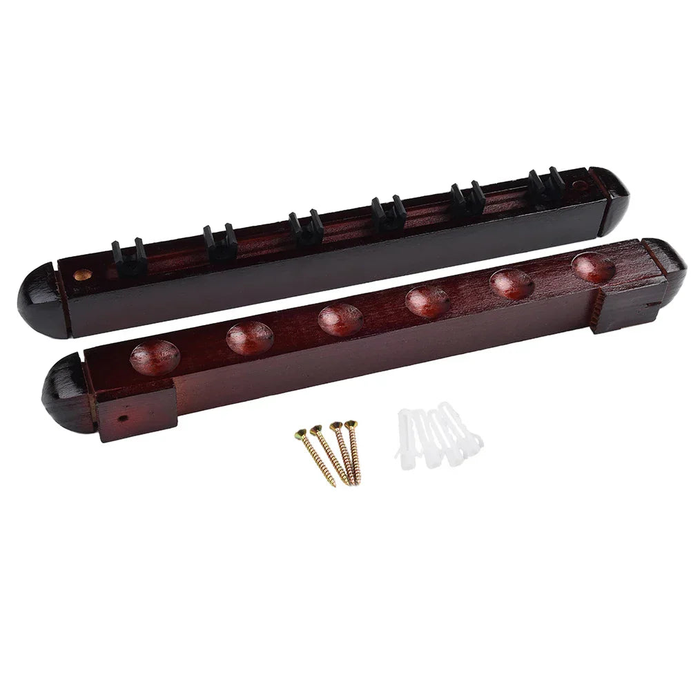 6pcs Billiard Cue Holder Wall Hanging Fishing Rod