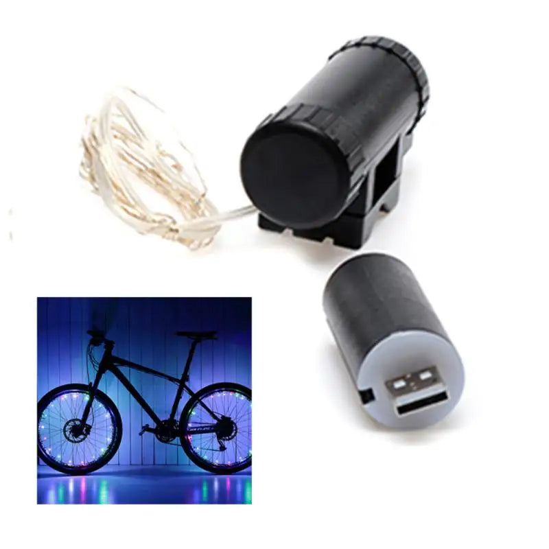 LEDs Light Wheel Rim Spoke Clip Tube Safety