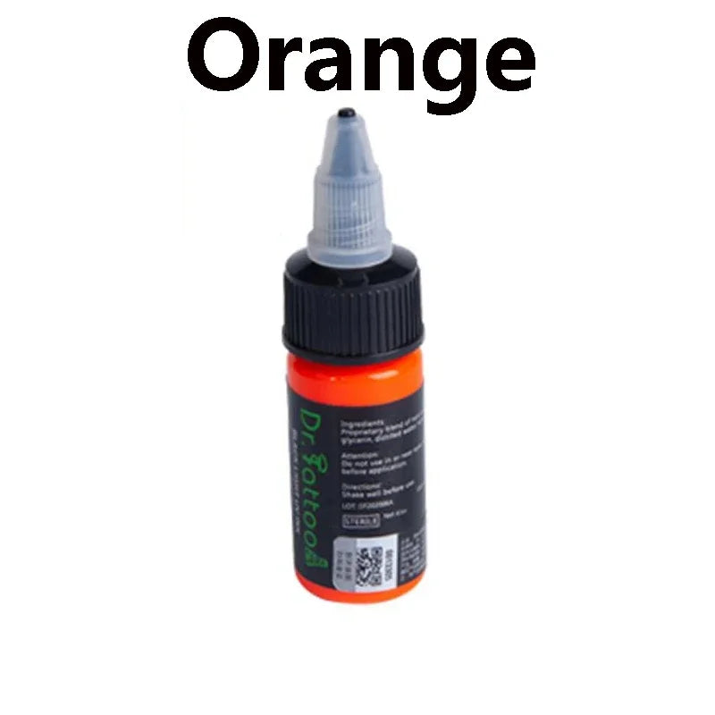 UV Tattoo Inks Pigment 8 Colors Professional Semi-Permanent
