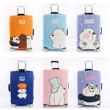 Luggage Protective Cover Bear Pattern Suitcase Dustproof Cover