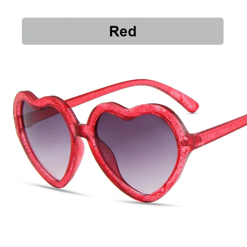 Fashion New Childrens Gradient Sunglasses Heart Shape Frame