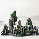 Fish Tank Landscaping Simulation Rockery Layout Aquarium Decoration