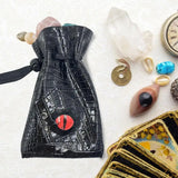 PU Leather Dice Bag Creative Dragon Eye Pattern