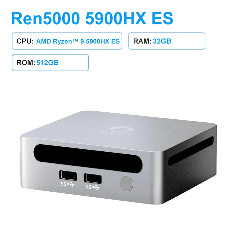 GenMachine New Mini PC Ryzen 9 5900HX ES