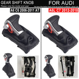 Auto Automatic Shift Knob For Audi A6 C6 A4 B8 A5 Q5 2009 2010 2011 2012 2013 2014 Gear shift knob boot