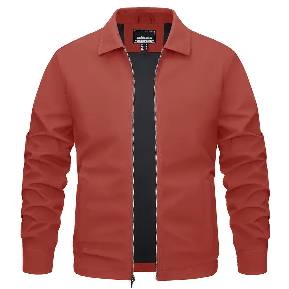 TACVASEN Lightweight Work Jackets Mens Classic Tunic Style