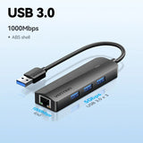 Vention USB Ethernet Adapter 1000Mbps USB3.0 HUB RJ45