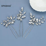 Bride Hairpins Wedding Hair Accessories Trendy Crystal U-shaped