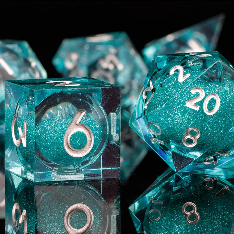 Sharp Edge Dice Dungeons and Dragons liquid core