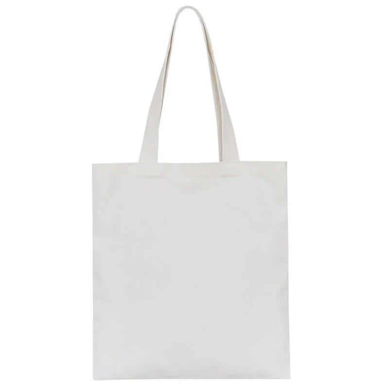 Custom Canvas Bag Without Zipper Black White