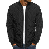Winter New Cotton Jacket Men's Baseball Collar Mesh