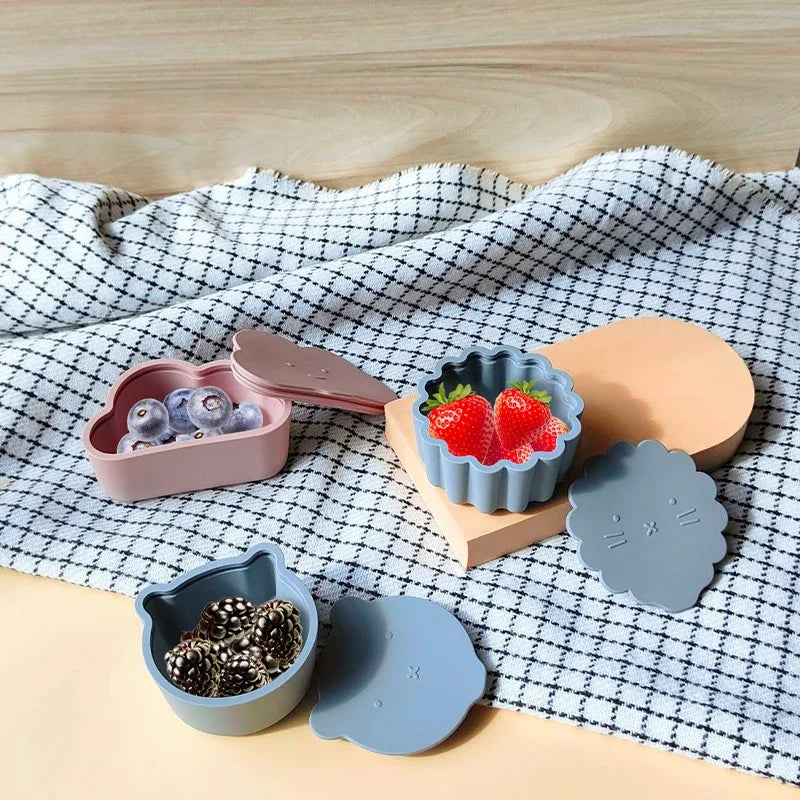 100% Food Grade Silicone Animal Pattern Feeding Box