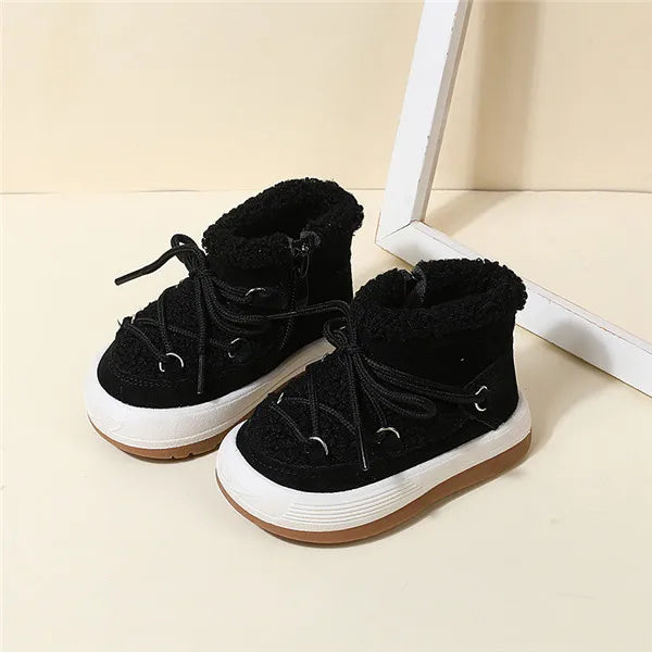 GT-CECD New Autumn/Winter Baby Boots Warm Plush Rubber