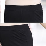 Plus size capris for women black white leggings