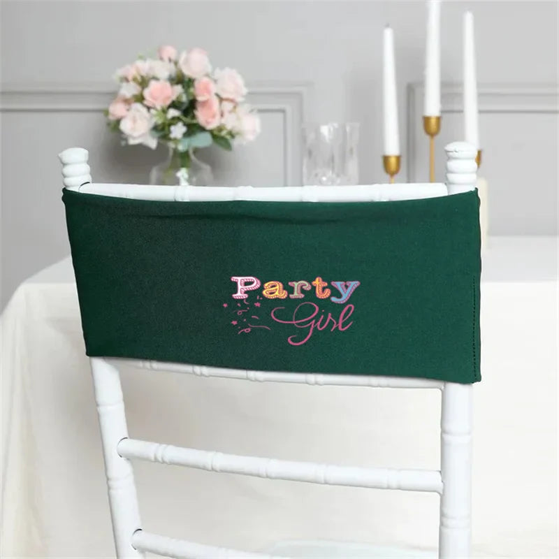 Blush Double Layer Lycra Chair Band Spandex Chair