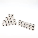 1000pc Alphabet 12mm Silicone EN Letter Baby Teething