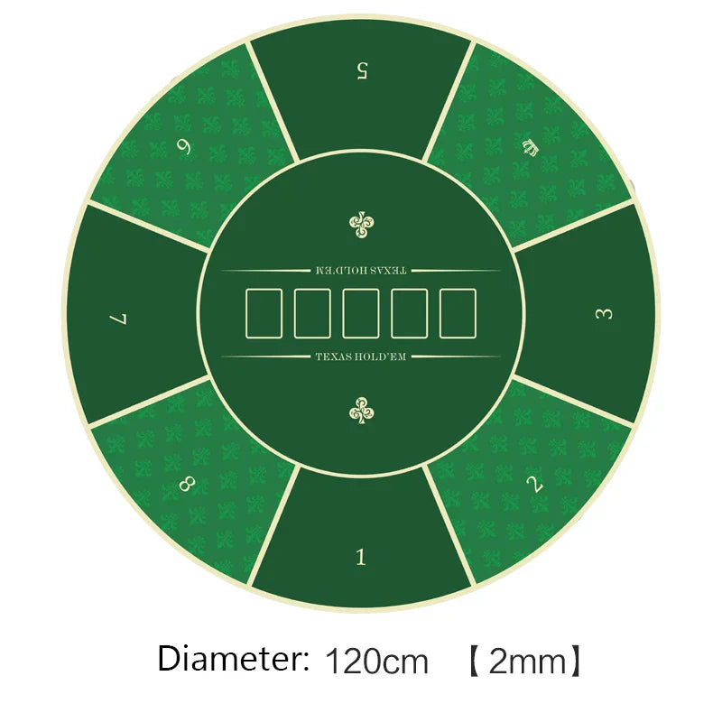 Deluxe Suede Texas Holdem Game Table Mat Nonslip
