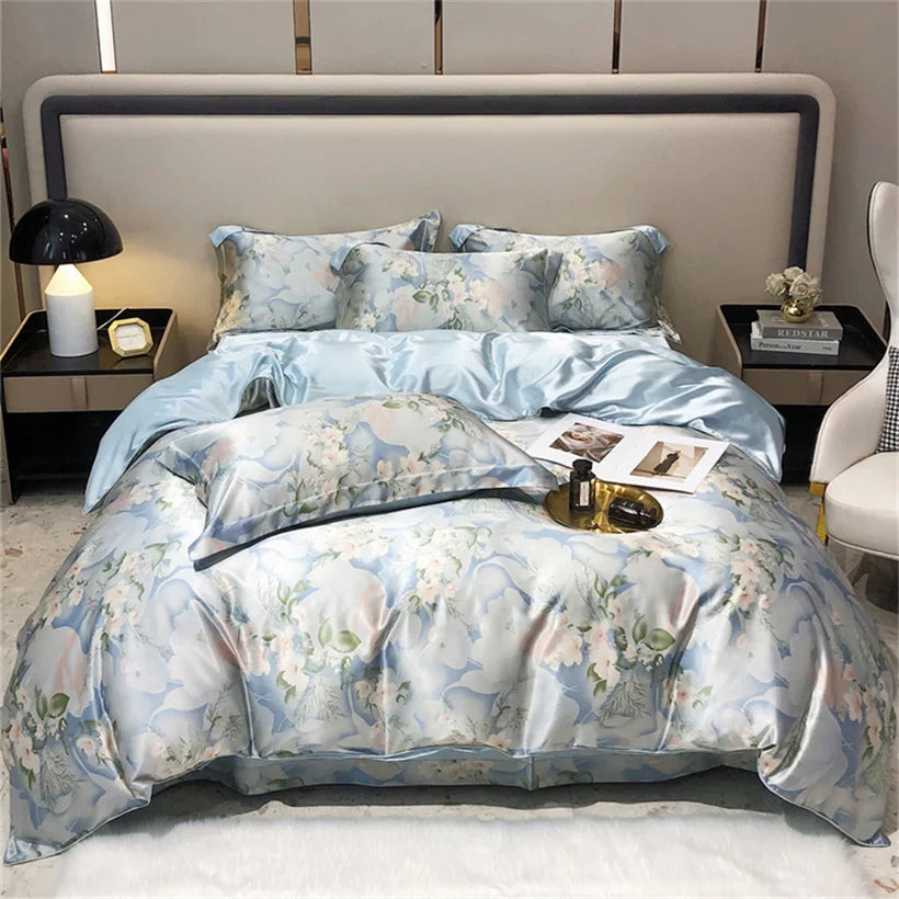 Mulberry Silk 4 Pieces Comforter Bedding Set, 1PC