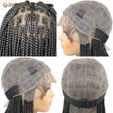 Short Bob Braided Wigs Full Lace Front Box