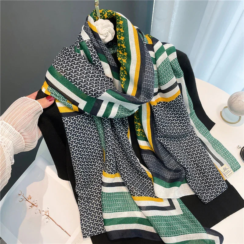 2022 New Design Brand Women Scarf Fashion Print