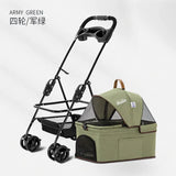 Detachable Pet Trolley 4 Wheel Universal Dog Stroller