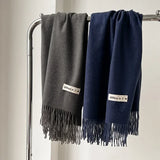 Luxury Brand Wool Scarf For Women Men Solid
