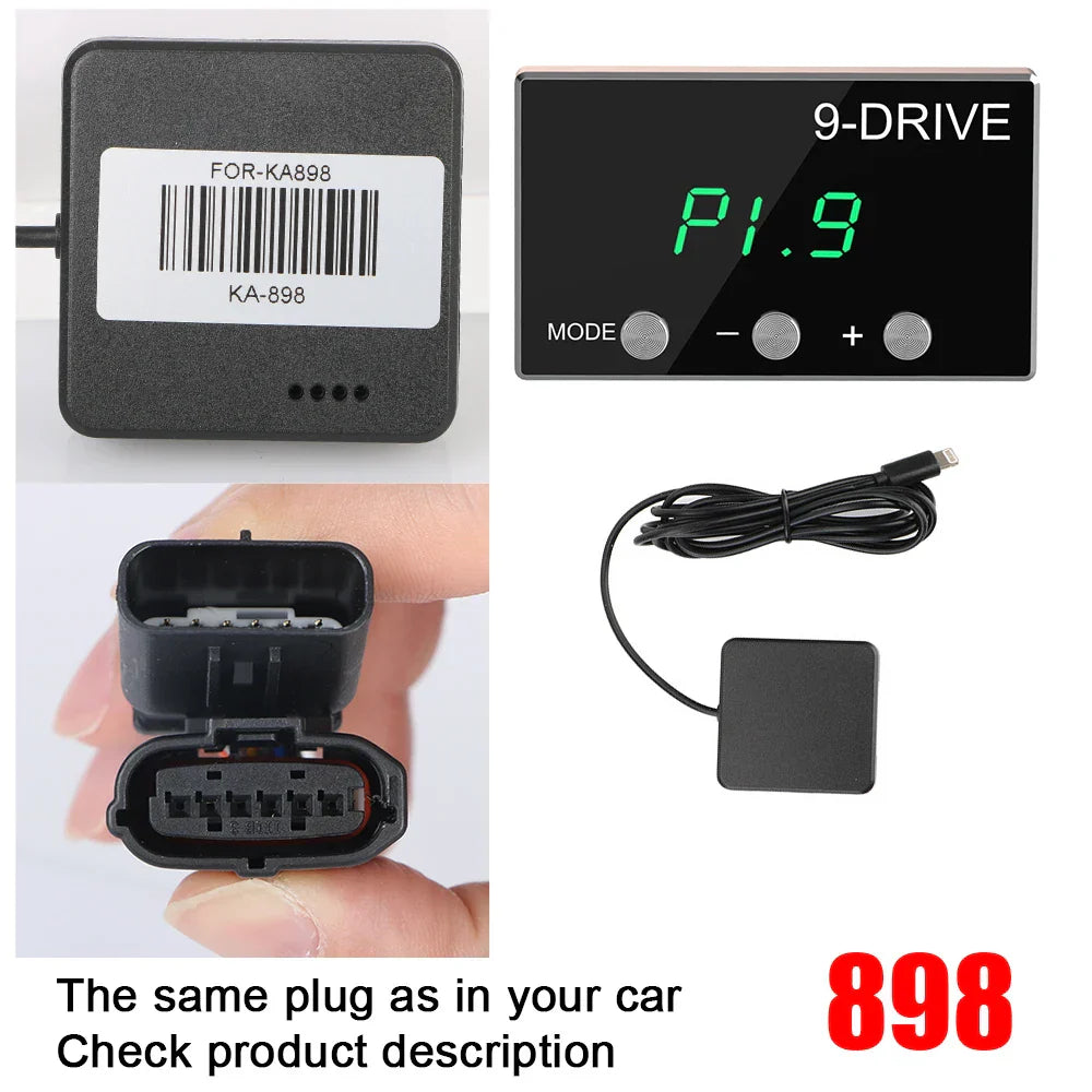 9 Drive 5 Modes Digital Car Throttle Response