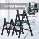 Thickened Metal Folding Ladder Multifunction Household Ladder Stool