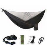 Double Travel Camping Hammock with Mosquito Net,Backpacking Portable