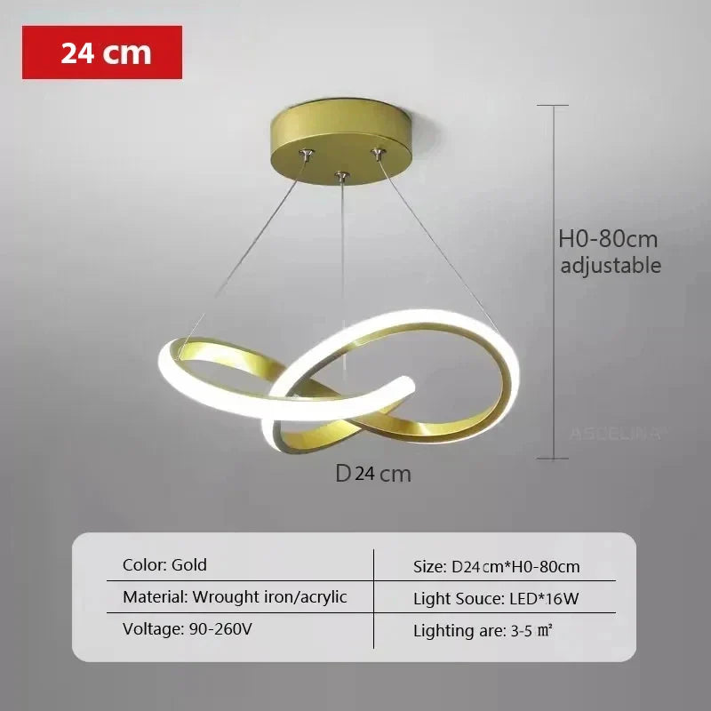 Nordic LED Ceiling Pendant Lamp Dining Room Corridor