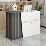 Modern wood Reception Desks Simple Supermarket Cashier Hotel