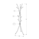 Elegant White Metal Coat Rack for Modern Home