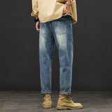 Retro Blue Jeans Harem Pants Loose Fit Casual