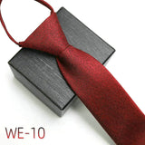New Suit Business Zipper Tie for Man 48*7cm