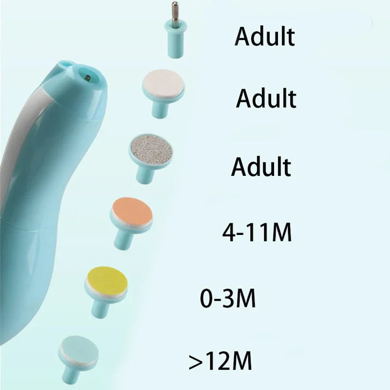 Baby Electric Nail Trimmer Kid Nail Polisher Tool