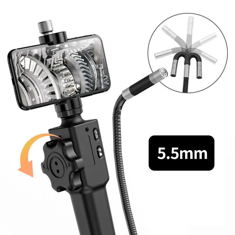 5.5MM/8.5MM 2.0MP 180 Degree Steering Industrial Borescope Endoscope